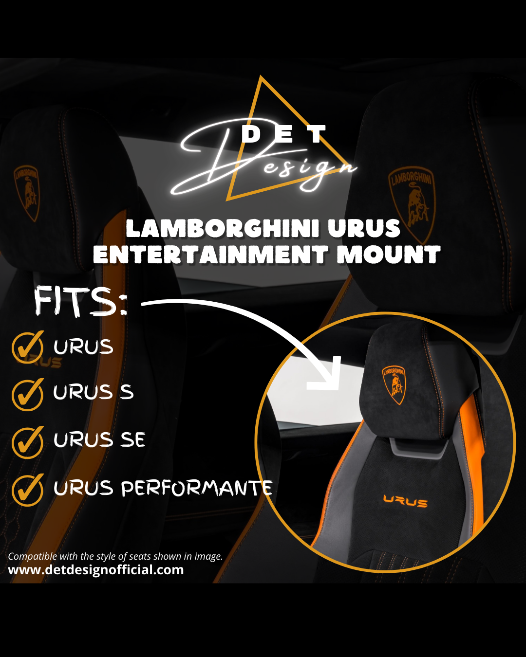 DET Design 'Lamborghini Urus' Ipad/Tablet Holder
